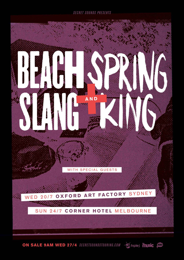 BEACH SLANG SPRING KING ONSALE DATE POSTER