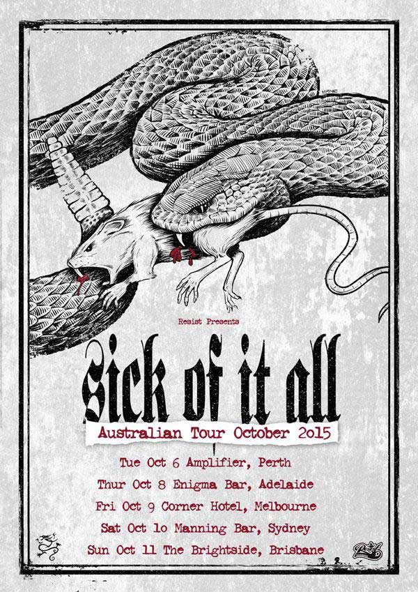 sick of it all australian tour 2015